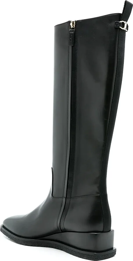 Wayde leather wedge boots - Image 3