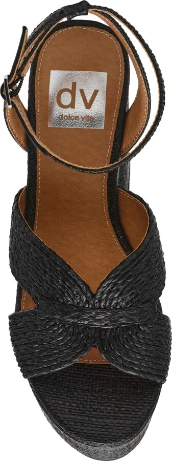 Waylan Raffia Platform Ankle Strap Sandal - Image 3