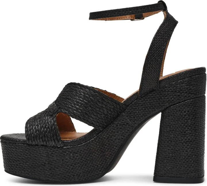 Waylan Raffia Platform Ankle Strap Sandal - Image 5