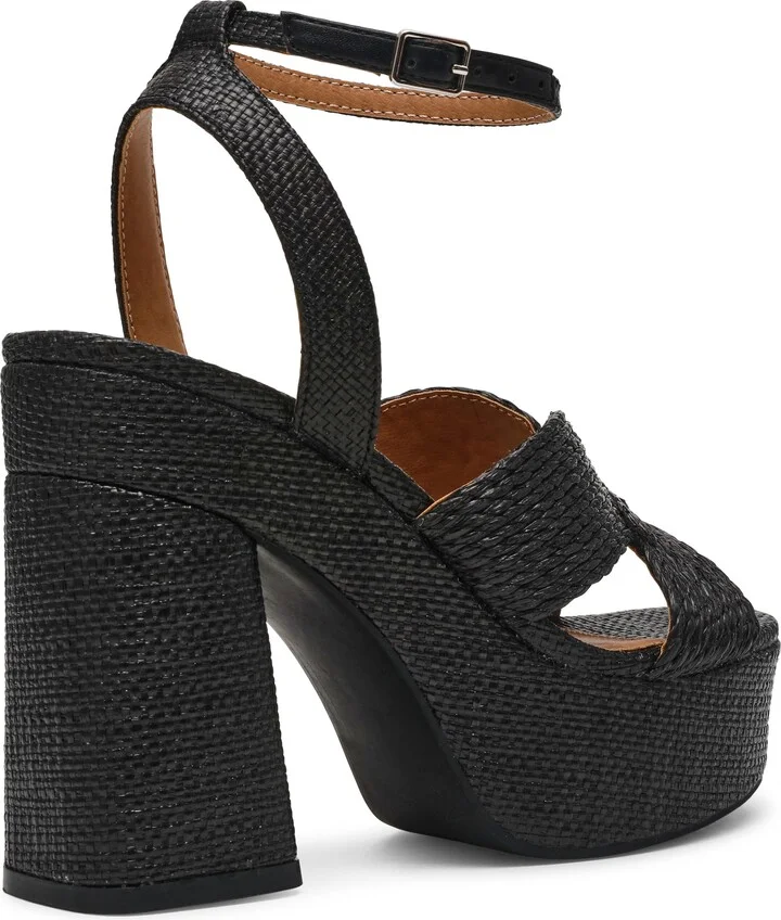 Waylan Raffia Platform Ankle Strap Sandal - Image 6