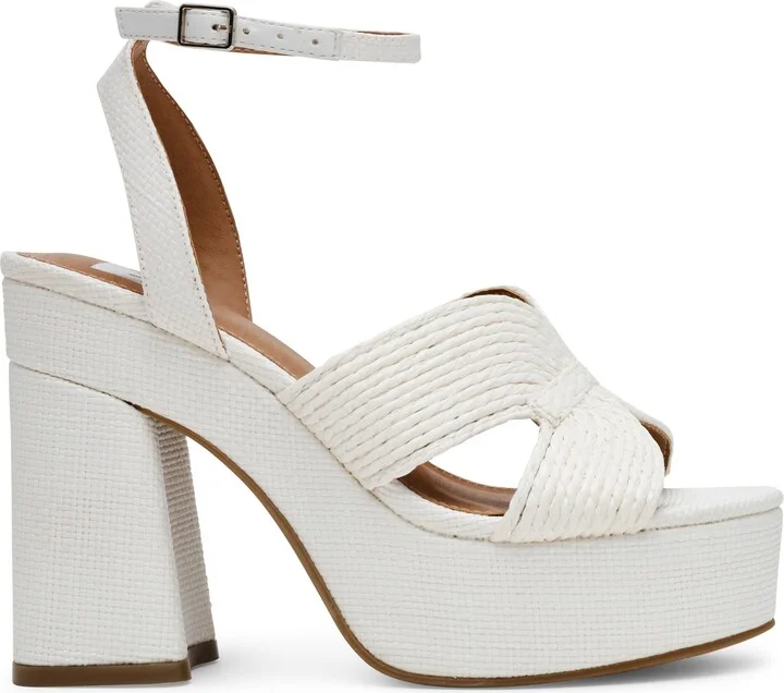 Waylan Raffia Platform Ankle Strap Sandal - Image 7