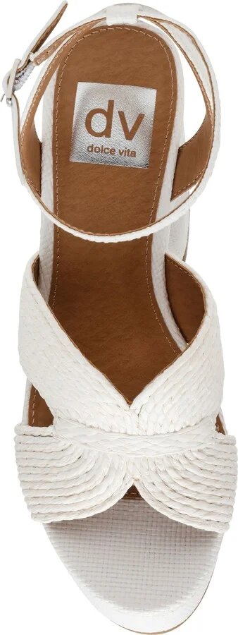 Waylan Raffia Platform Ankle Strap Sandal - Image 8