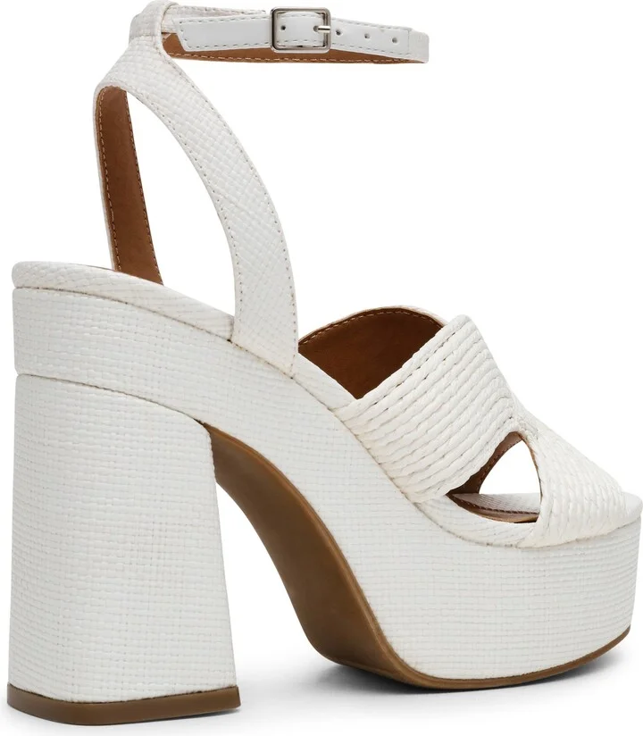 Waylan Raffia Platform Ankle Strap Sandal - Image 10