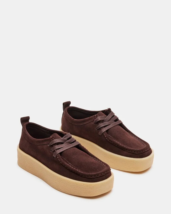 Wayland Chocolate Brown Suede - Image 2