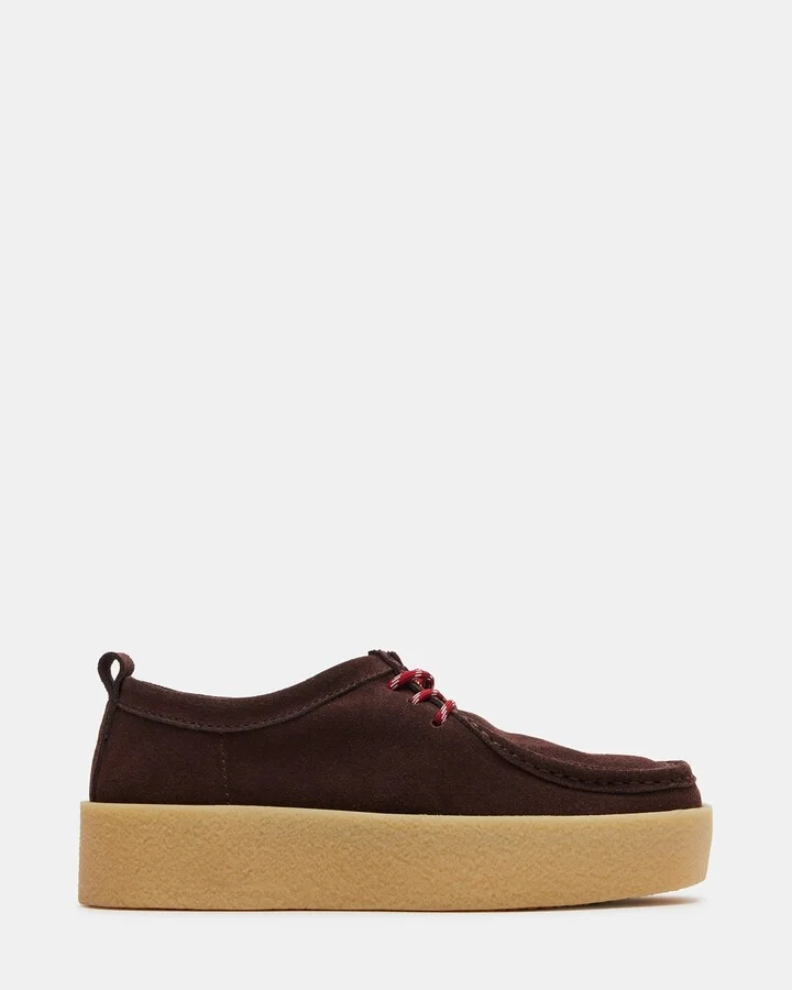 Wayland Chocolate Brown Suede - Image 3