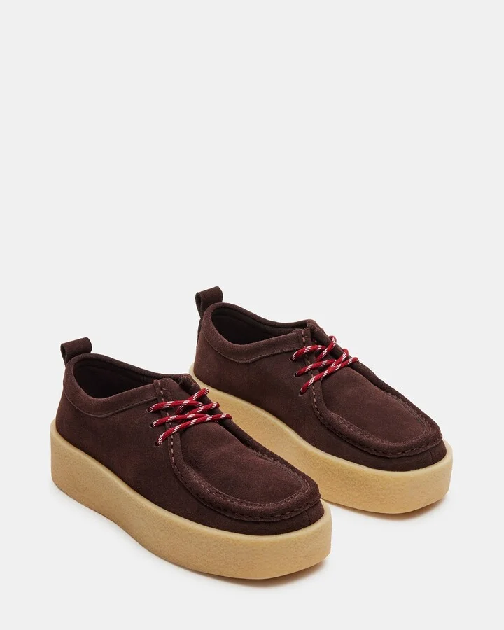 Wayland Chocolate Brown Suede - Image 4