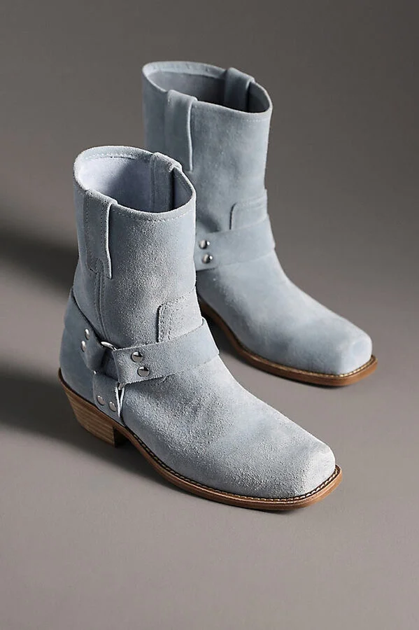 Waylon-Lo Square-Toe Western Ankle Boots - Image 2