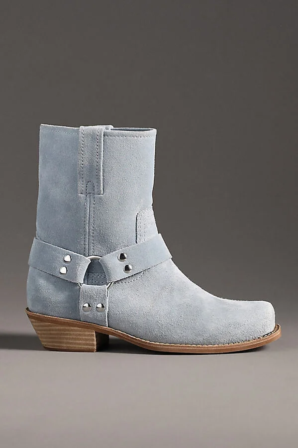Waylon-Lo Square-Toe Western Ankle Boots