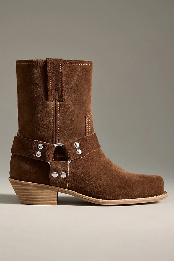Waylon-Lo Square-Toe Western Ankle Boots