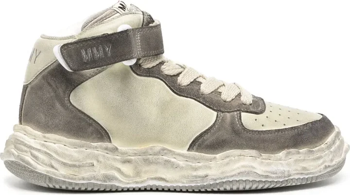 Wayne Brushed suede high-top sneakers