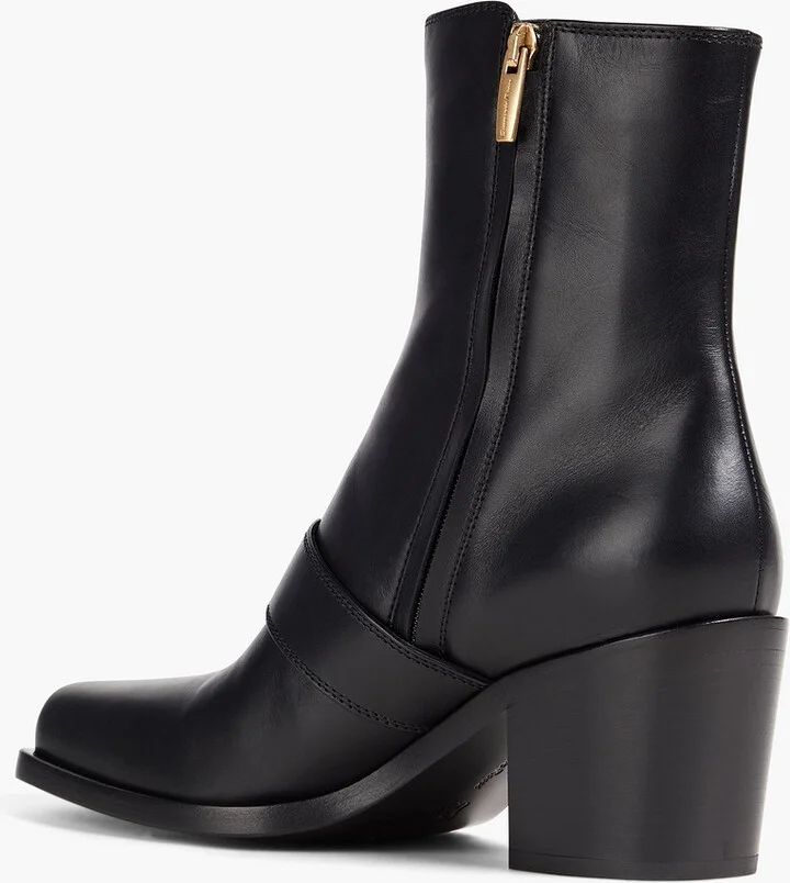 Wayne buckled leather ankle boots - Image 3