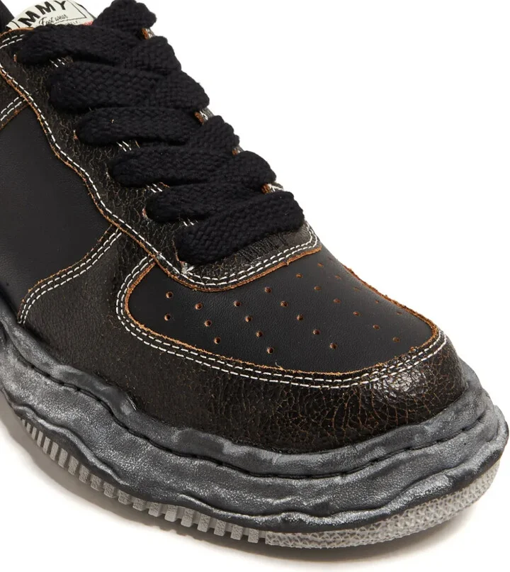 Wayne contrast-stitching sneakers - Image 4
