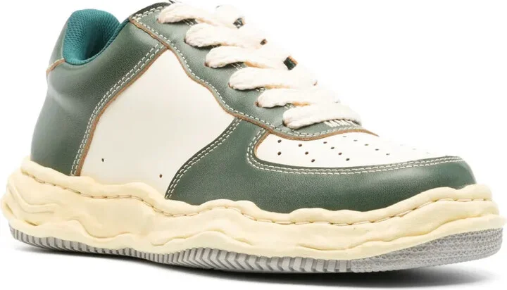Wayne panelled leather sneakers - Image 2