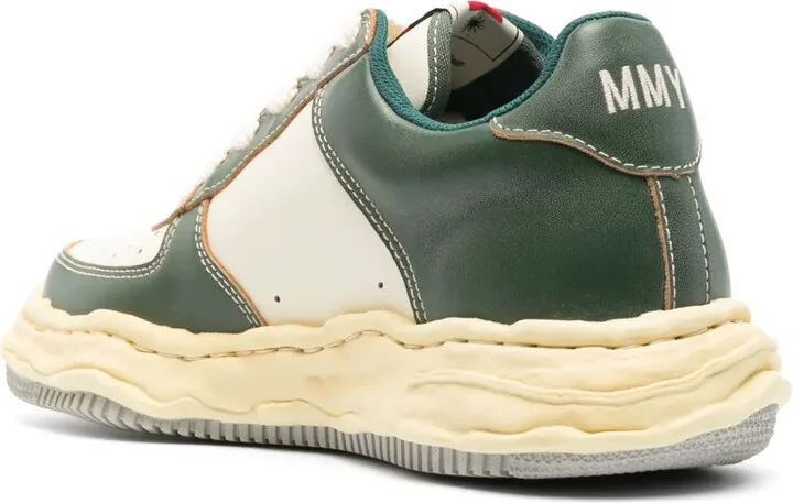 Wayne panelled leather sneakers - Image 3