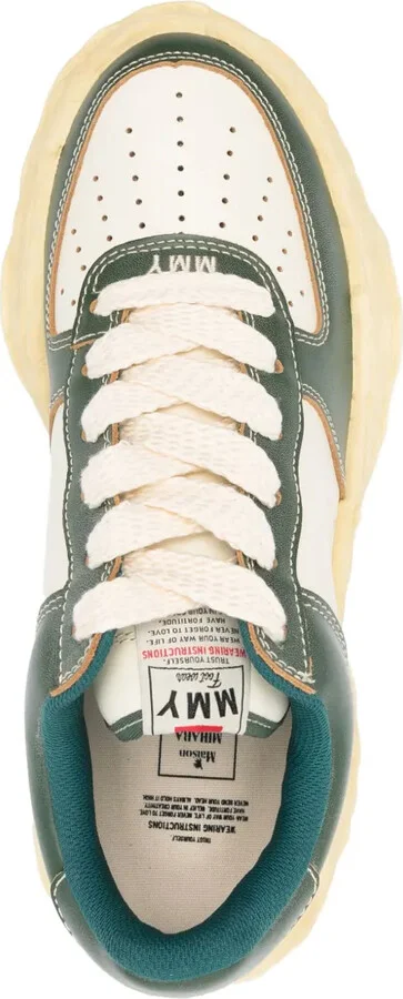 Wayne panelled leather sneakers - Image 4
