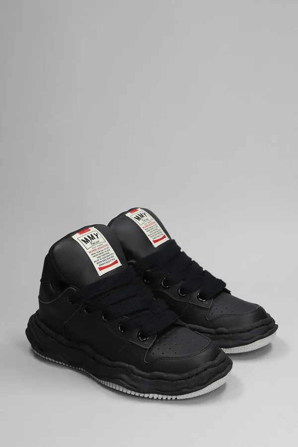 Wayne Sneakers In Black Leather - Image 2