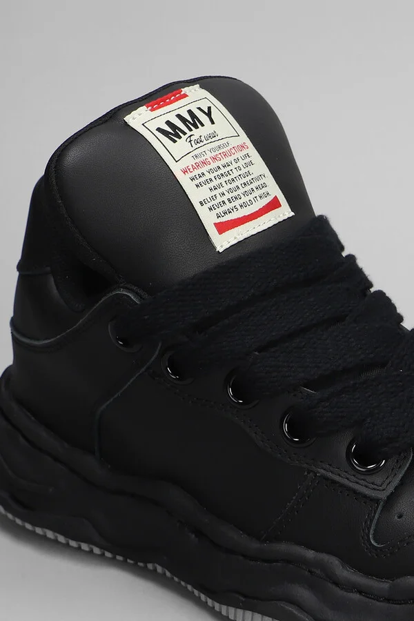 Wayne Sneakers In Black Leather - Image 5