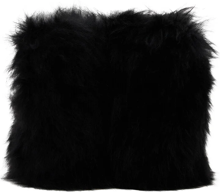 We11done Black Fur Moccasin Boots - Image 2