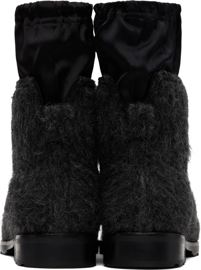 We11done Gray Brushed Chelsea Boots - Image 2