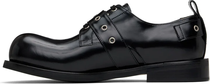 We11done SSENSE Exclusive Black Balloon Strap Derbys - Image 3