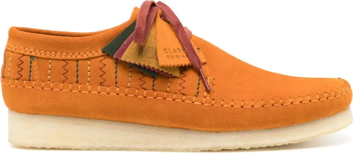 Weaver suede lace-up shoes