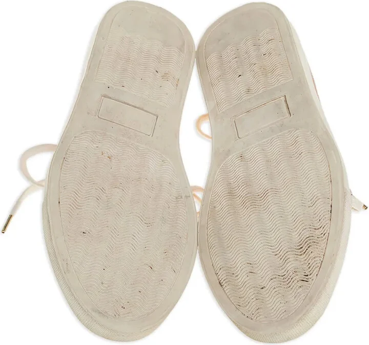 Web-Pattern Satin Sneakers - Image 4
