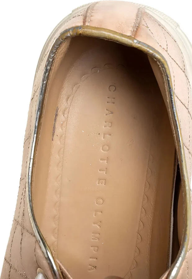 Web-Pattern Satin Sneakers - Image 5