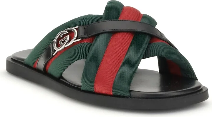 Web Sandals With Interlocking Gg - Image 2