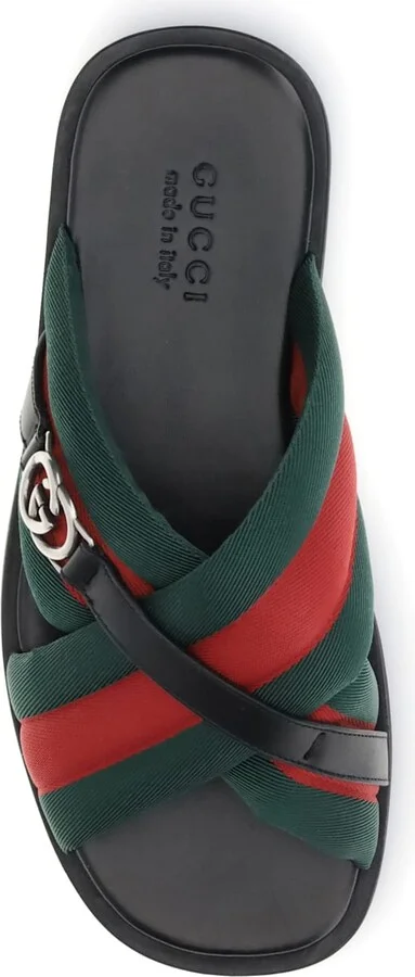 Web Sandals With Interlocking Gg - Image 4