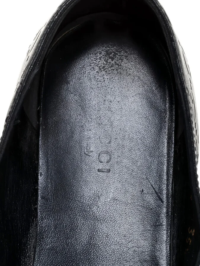 Web-stripe leather ballet flats - Image 5