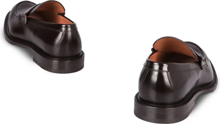 Web-stripe leather loafers - Image 3