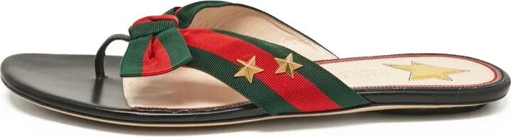 Web-stripe sandals