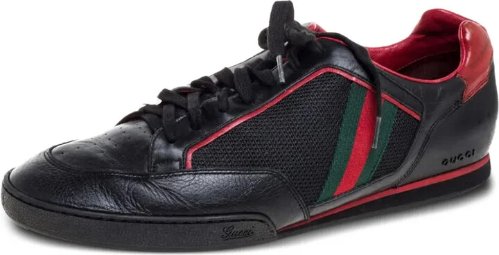 Web-stripe sneakers