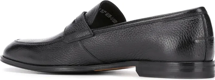 Webb grained-effect penny loafers - Image 3