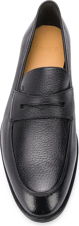 Webb grained-effect penny loafers - Image 4