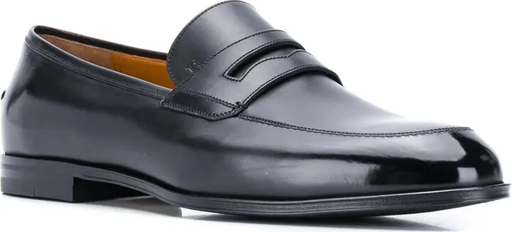 Webb Men's Calf Leather Penny Loafer In Black - Image 2