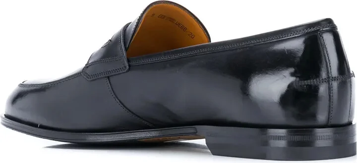 Webb Men's Calf Leather Penny Loafer In Black - Image 3