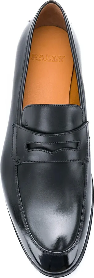 Webb Men's Calf Leather Penny Loafer In Black - Image 4