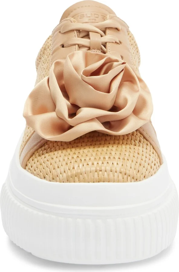 Weber Raffia Platform Sneaker - Image 3