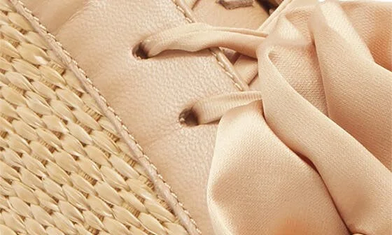 Weber Raffia Platform Sneaker - Image 7