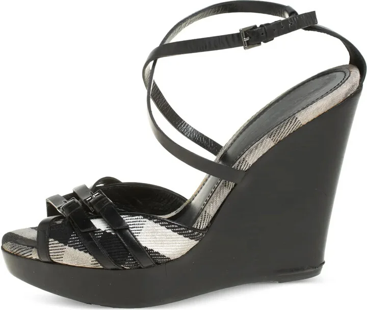 Wedge Buckled Sandals