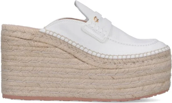 Wedge Espadrilles - White