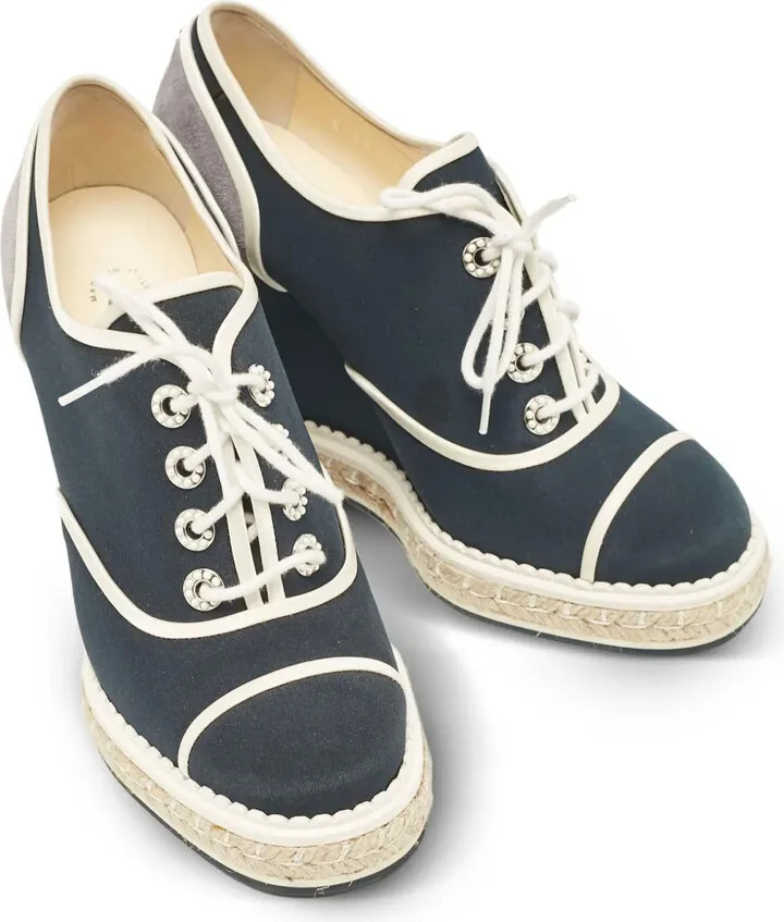 Wedge-Heel Lace-Up Sneakers - Image 2