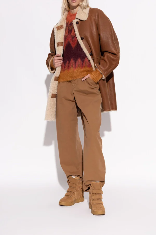 Wedge Heel Shoes `IM3`, , - Brown - Image 2