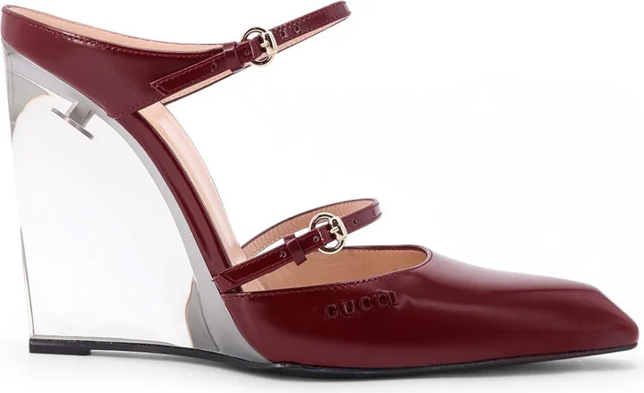 Wedge Leather Mule