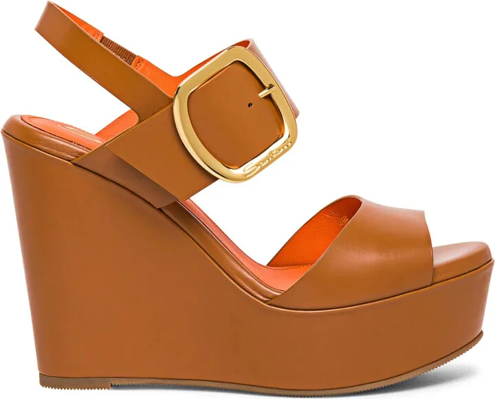 Wedge Leather Sandals