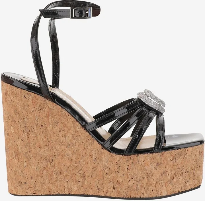 Wedge Sandal With Heart Decoration