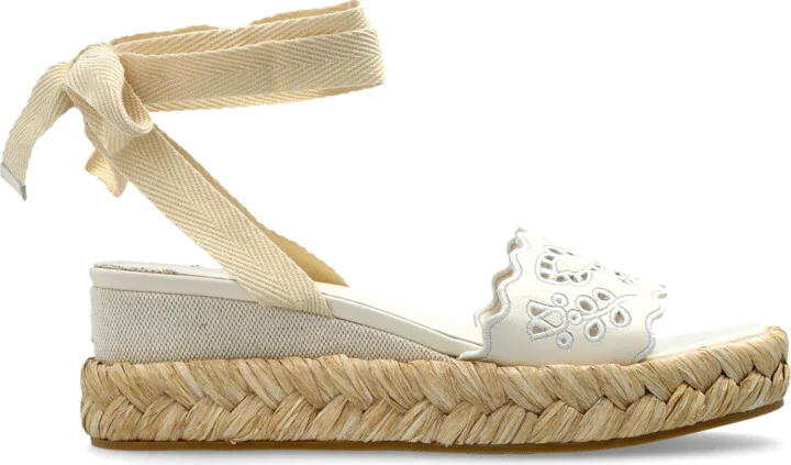 Wedge Sandals `Arlee`, , - Cream
