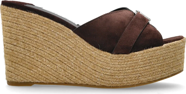 Wedge Sandals "Leda", , - Brown