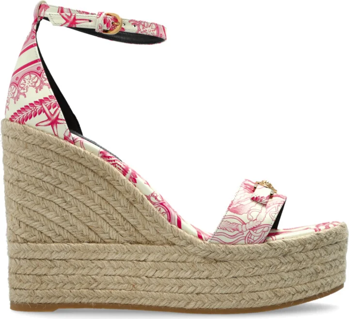 Wedge Sandals, , - Pink